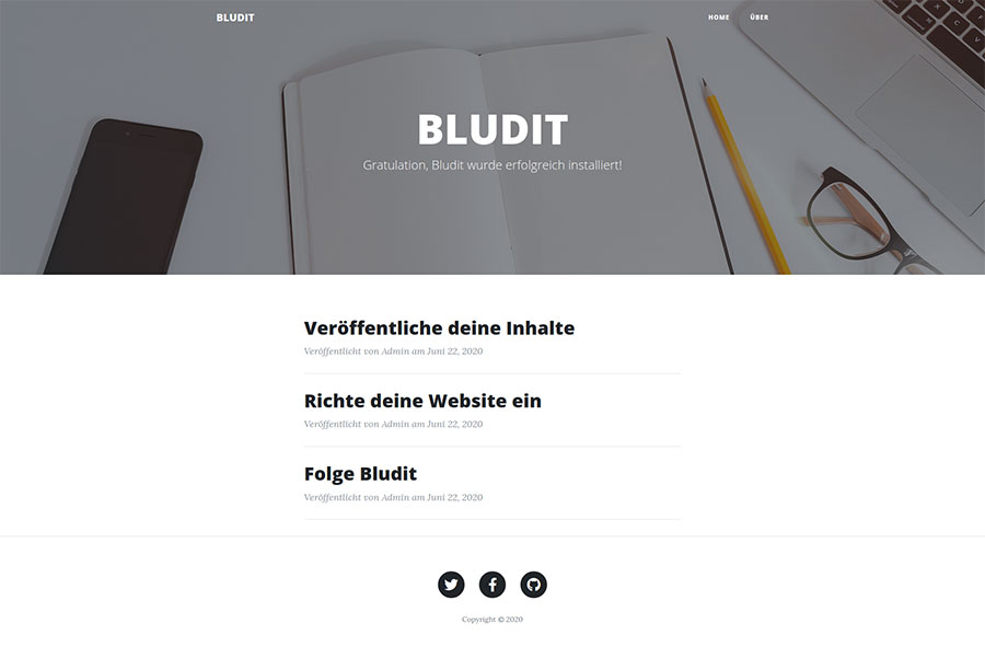 Bludit Theme Clean Blog