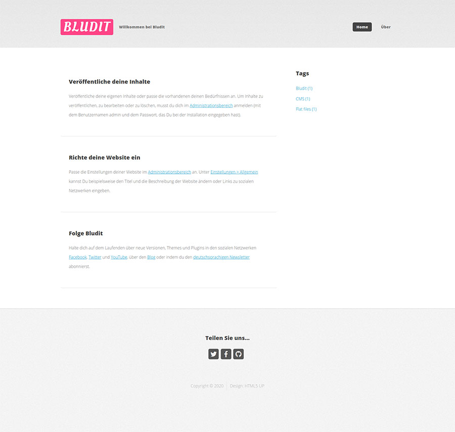 Bludit Theme Verti