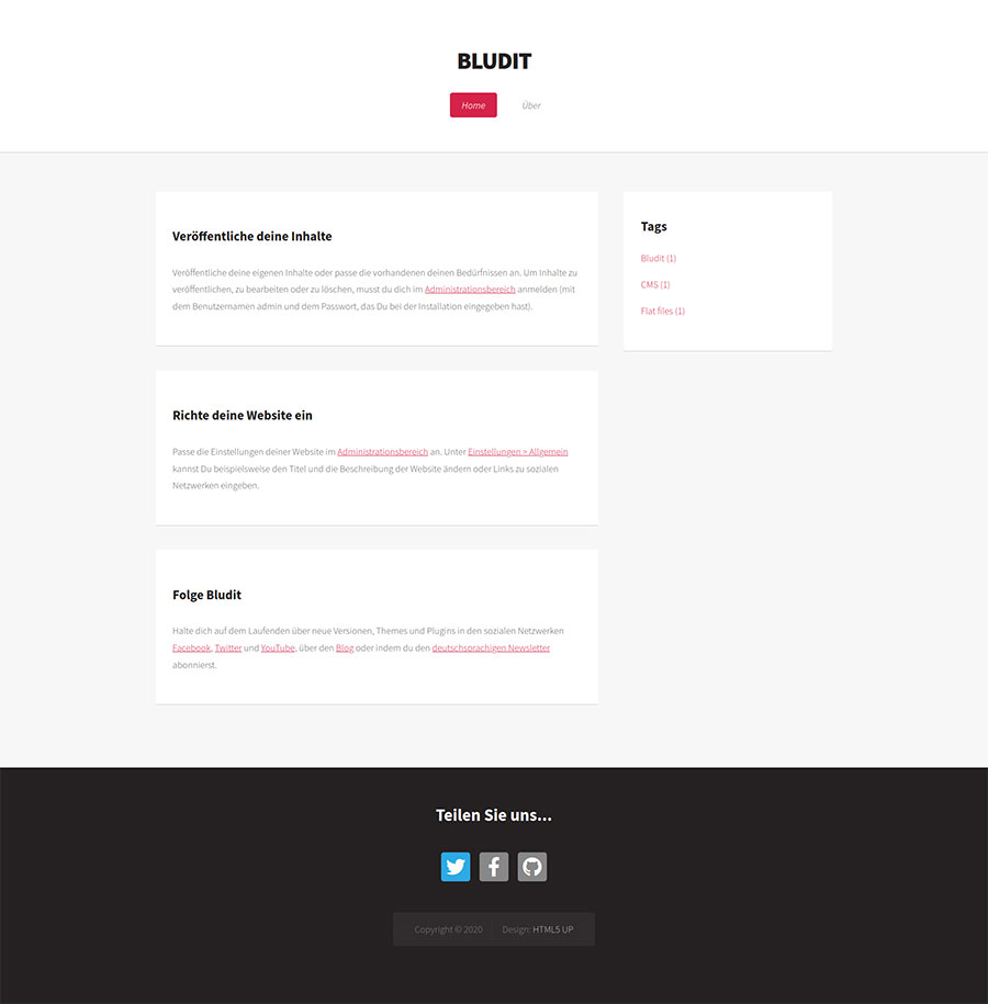 Bludit Theme Dopetrope